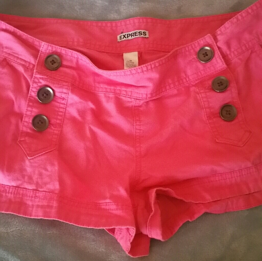 Express pink sailor shorts - size 10